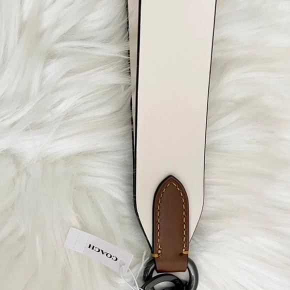 SALE NEW Coach Rainbow Large Leather Loop Wrist Keyring Purse Charm Dog Leash - Picture 10 of 12